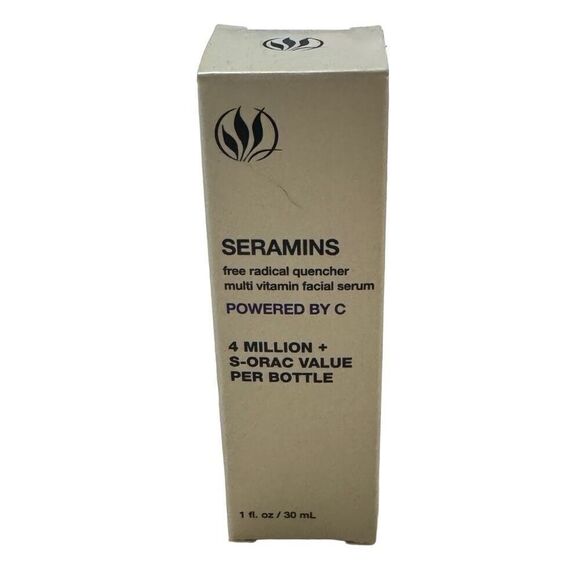 SERIOUS SKINCARE FACE SERUM 1oz SERAMINS POWERED BY C MULTI VITAMIN - BRAND NEW - Picture 1 of 6